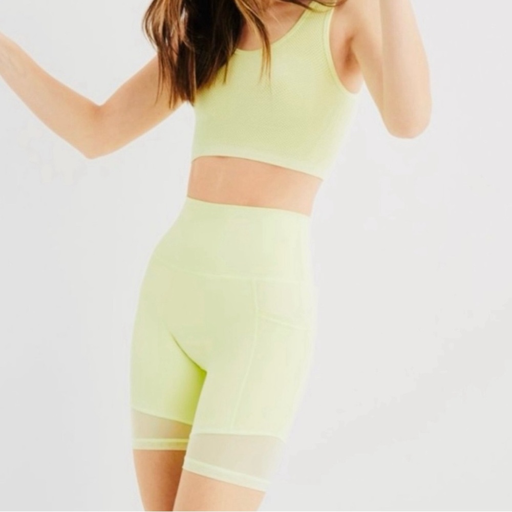 Aerie Yellow Workout Shorts